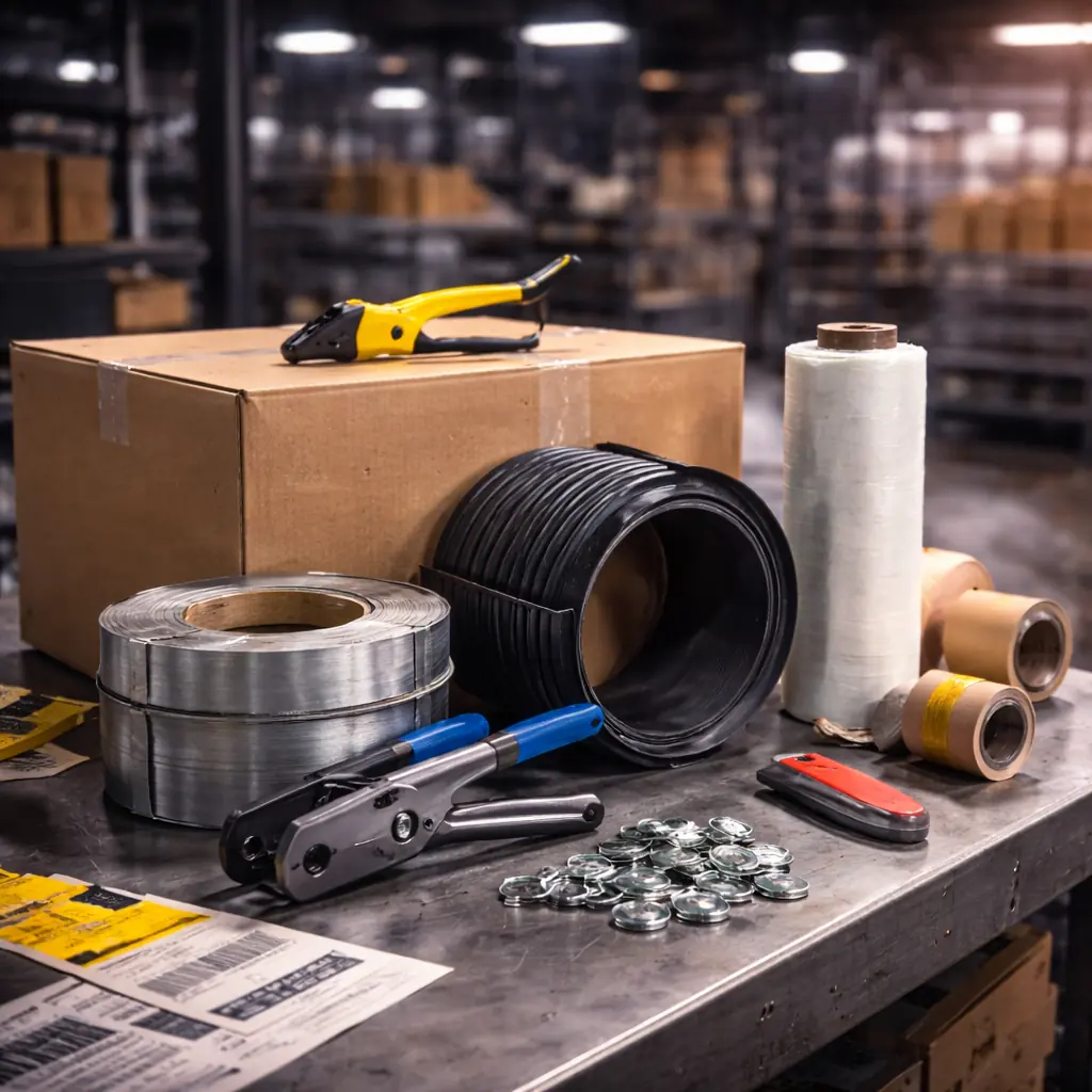 Materiales de empaque para logística industrial